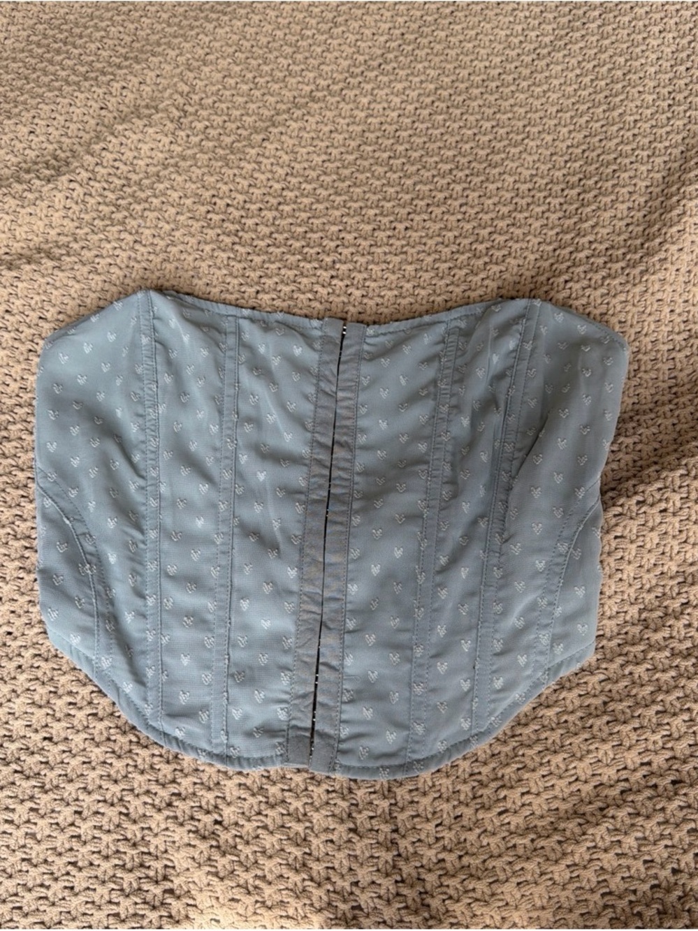 Dusty Blue Corset Top
